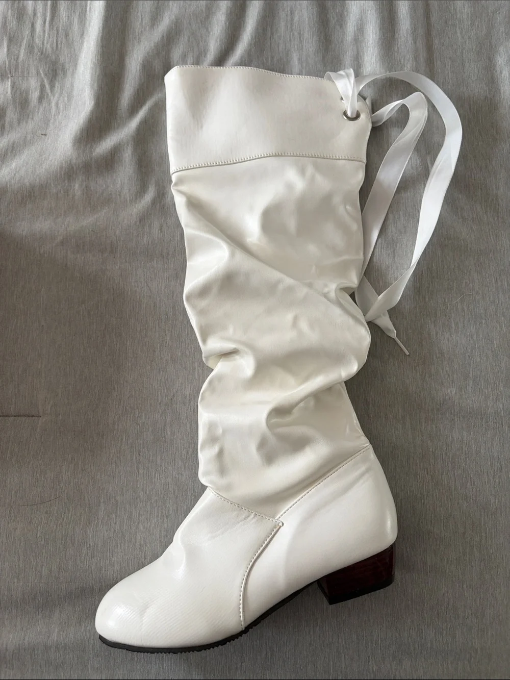 White Women's Slouch Boots